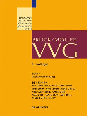 cover image of Sachversicherung §§ 142-149